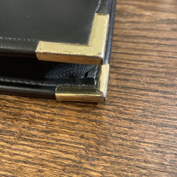 Vtg Hazel America Case Maker Black Leather Business Zip Around Portfolio 3 Ring - Picture 3 of 3